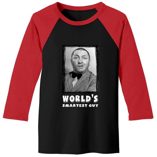 Discover The Three Stooges Curly, World's Smartest Guy Baseball Tees