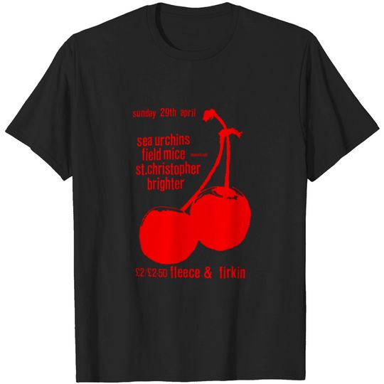 Discover Sarah Records /// Cherries Flyer Design - Sarah Records - T-Shirt