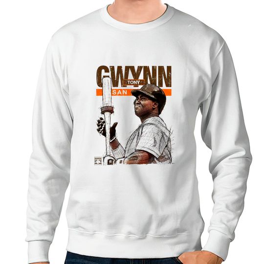 Discover Tony Gwynn Men's Cotton Sweatshirts - San Diego Baseball Tony Gwynn Batters Box San Diego