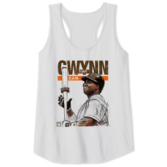 Discover Tony Gwynn Men's Cotton Tank Tops - San Diego Baseball Tony Gwynn Batters Box San Diego
