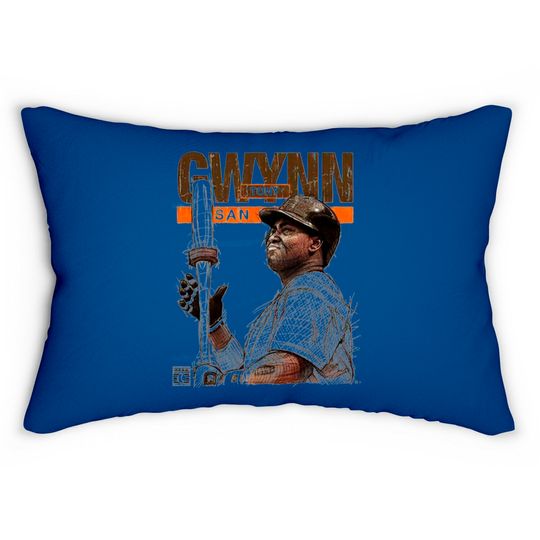 Discover Tony Gwynn Men's Cotton Lumbar Pillows - San Diego Baseball Tony Gwynn Batters Box San Diego