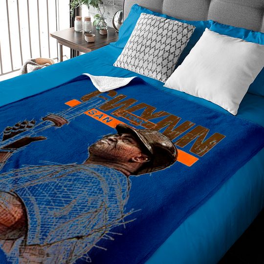 Discover Tony Gwynn Men's Cotton Baby Blankets - San Diego Baseball Tony Gwynn Batters Box San Diego