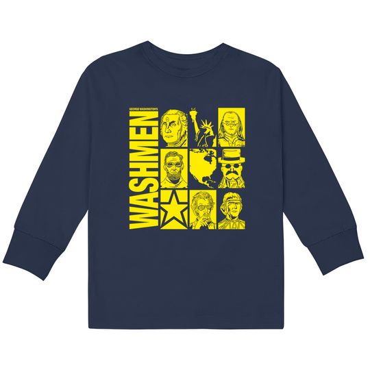 Discover George Washington's The Washmen! - The Watchmen -  Kids Long Sleeve T-Shirts