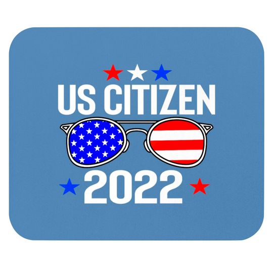 Discover US CITIZEN EST. 2022 American Flag American Citizenship Gift Premium Mouse Pads