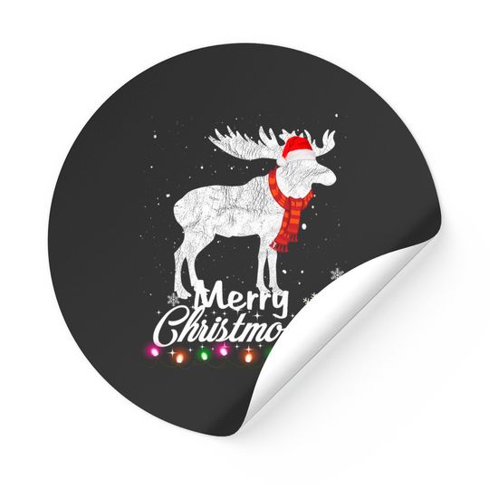 Discover Merry Christmoose: Funny Christmas Moose Pajama Sticker