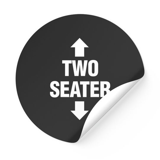 Discover Two Seater Sticker Men's Adult Fetish Swinger Polygamy Gift Sticker