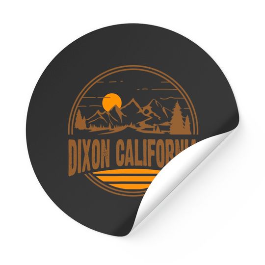 Discover Dixon Sticker California Mountain Hiking Souvenir Print