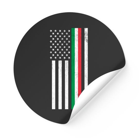 Discover Italian American Flag Sticker