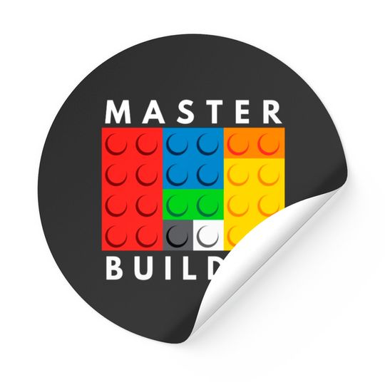 Discover Master Builder Building Blocks Brick Builders Toys Gift Sticker