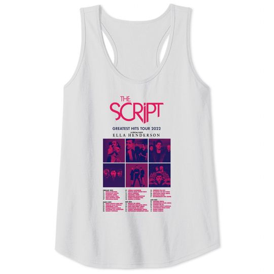 Discover Greatest Hits Tour 2022, The Script, greatest script 2022 Tank Tops