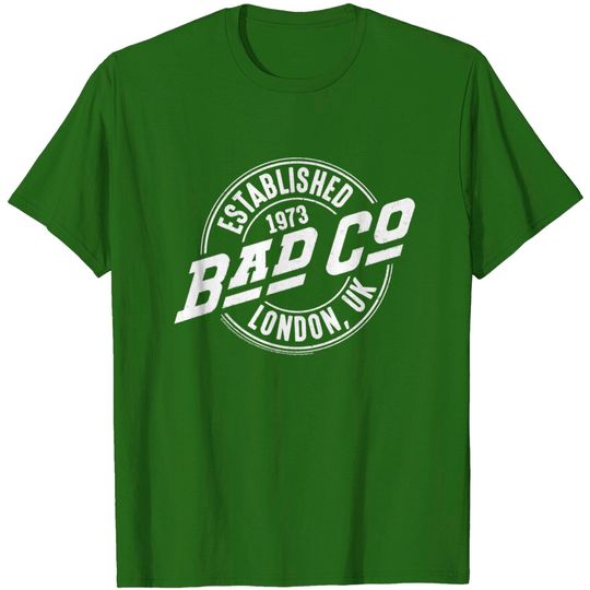 Discover Bad Company English Vintage Rock Band Established 1973 Adult Short Sleeve T-Shirt Graphic Tee