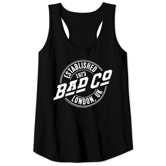 Discover Bad Company English Vintage Rock Band Established 1973 Adult Short Sleeve Tank Tops Graphic Tee