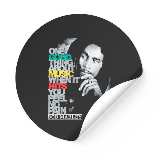 Discover Bob Marley Good Music Hits Sticker