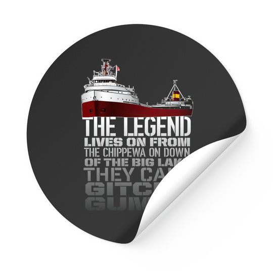 Discover The Legend Lives On - Edmund Fitzgerald - Sticker