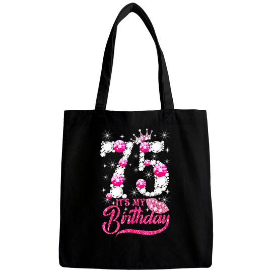 Discover It's My 75th Birthday Queen 75 Years Old Shoes Crown Diamond Bags