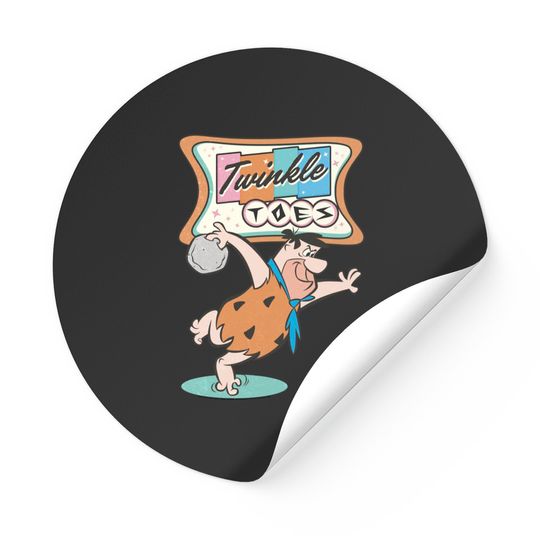 Discover The Flintstones Twinkle Toes Fred Flintstone Bowling Alley Sticker