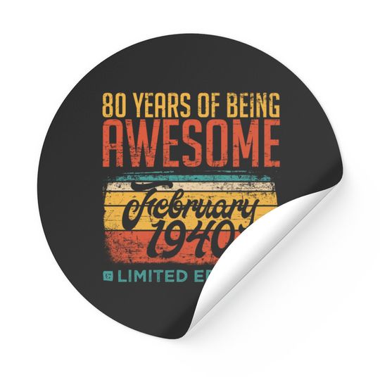 Discover 80 Years Of Being Awesome February 1940 Limited Sticker