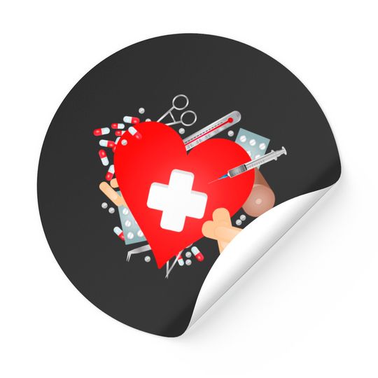 Discover First Aid Kit With A Heart Sticker