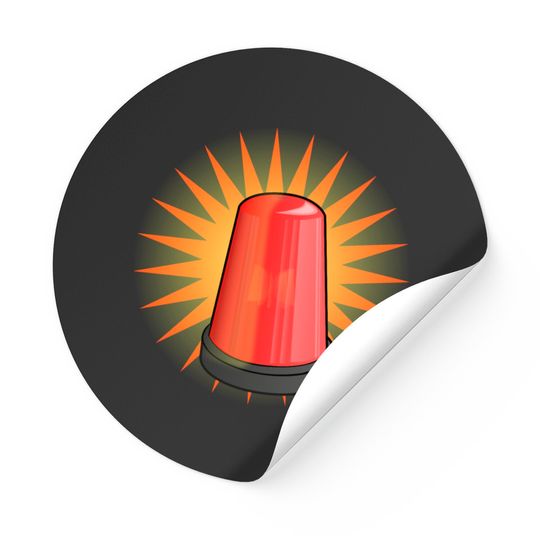 Discover Orange Light Alarm Sticker