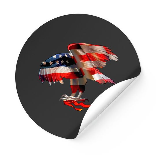 Discover American Eagle Sticker