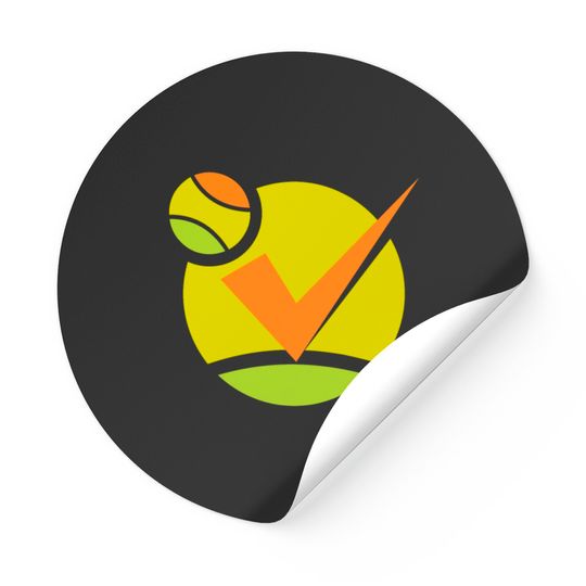 Discover Tennis Ball Sport Logo Sticker