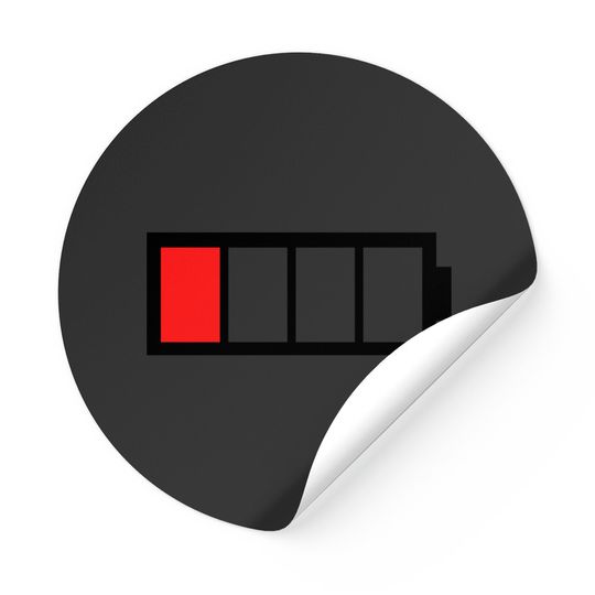 Discover Battery Low Sticker