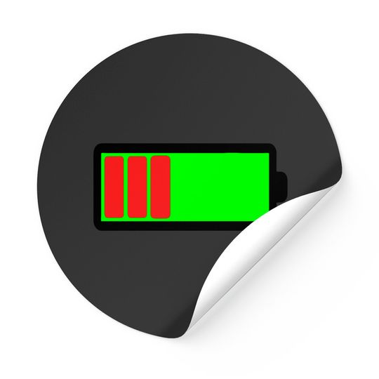 Discover Battery Low Sticker