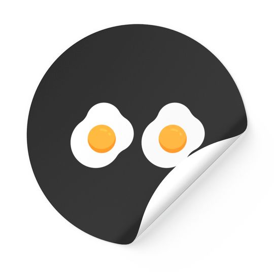 Discover Funny Fried Egg Omelette Bikini Costume Sticker