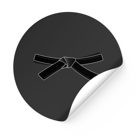 Discover Black Belt For Karate Or Other Sports Sticker