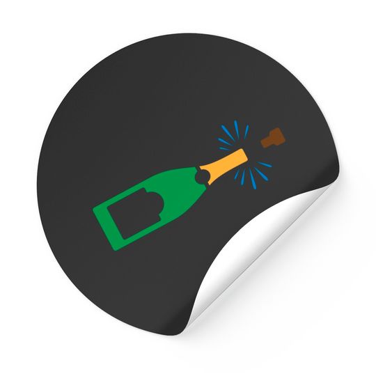 Discover Champagne Bottle (dd)++ Sticker