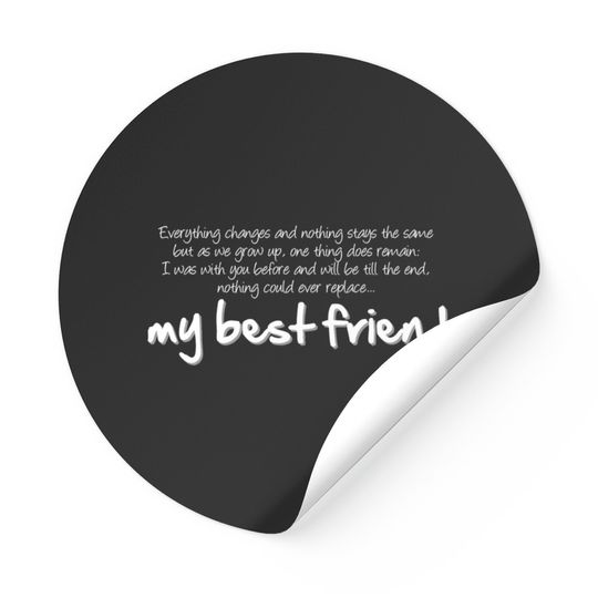 Discover My Best Friend (dark) Sticker