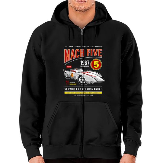Discover Mach 5 - Speed Racer - Zip Hoodies