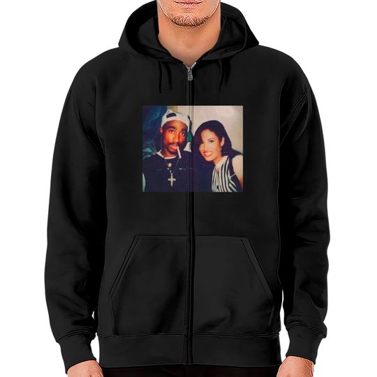 Discover Legends don't die Selena quintanilla and 2pac Black Unisex Heavy Cotton Zip Hoodies