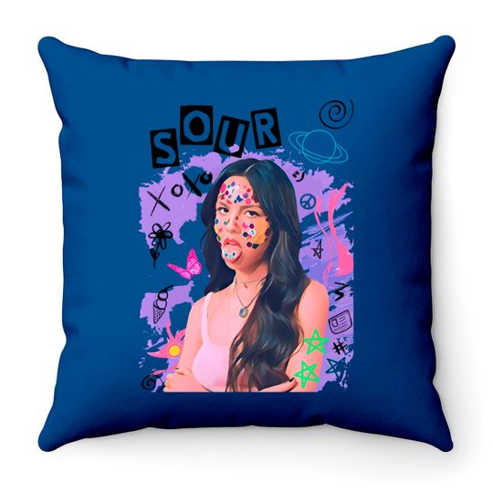 Discover Olivia Rodrigo, Olivia Rodrigo sour album, good 4 u, deja vu, drivers lisense  Classic Throw Pillows