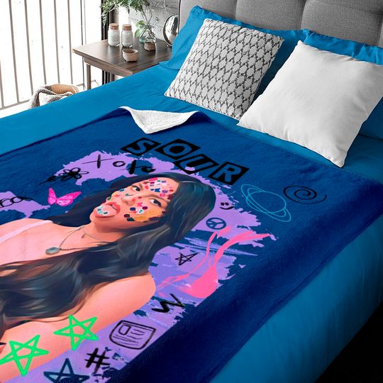 Discover Olivia Rodrigo, Olivia Rodrigo sour album, good 4 u, deja vu, drivers lisense  Classic Baby Blankets