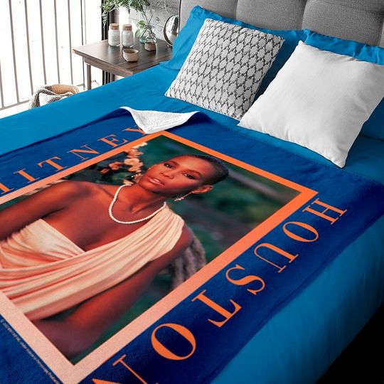 Discover Whitney Houston Singer 1985 Album Cover Adult Short Sleeve Baby Blankets Graphic Baby Blanket