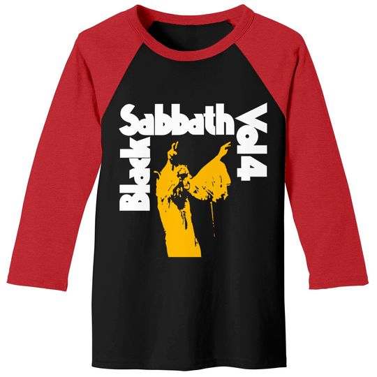 Discover Black Sabbath Vol. 4 Vintage Coal Baseball Tees