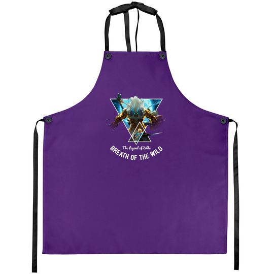 Discover The Legend Of Zelda: Breath Of The Wild Triangle Portrait Pullover Aprons