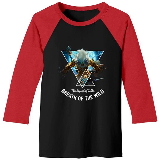 Discover The Legend Of Zelda: Breath Of The Wild Triangle Portrait Pullover Baseball Tees