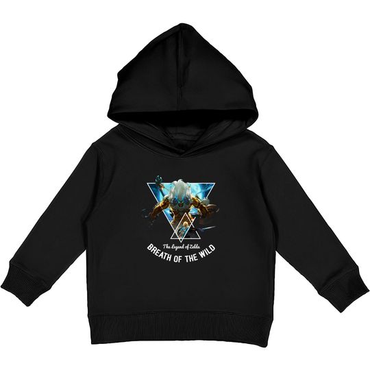 Discover The Legend Of Zelda: Breath Of The Wild Triangle Portrait Pullover Kids Pullover Hoodies