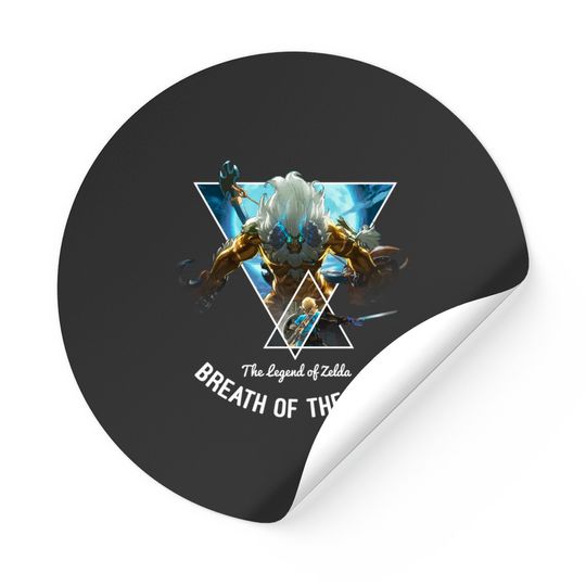 Discover The Legend Of Zelda: Breath Of The Wild Triangle Portrait Pullover Stickers