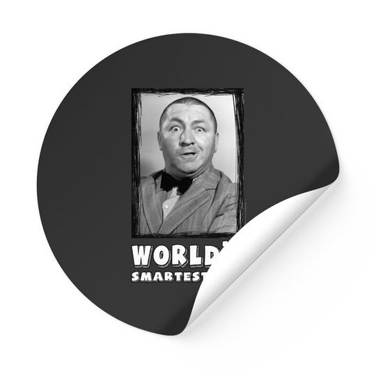 Discover The Three Stooges Curly, World's Smartest Guy Sticker