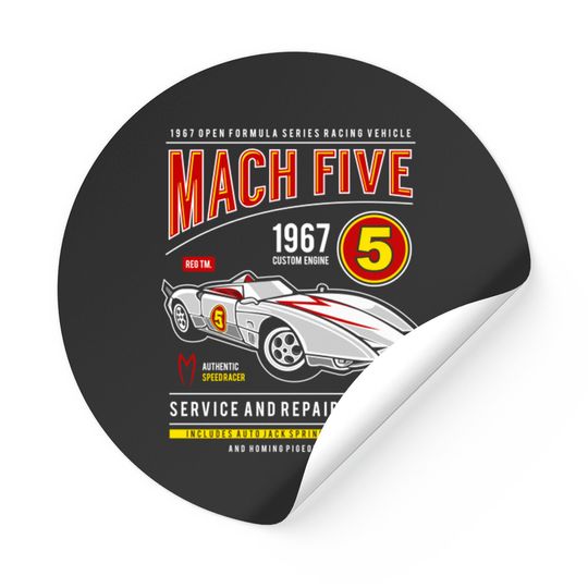 Discover Mach 5 - Speed Racer - Sticker