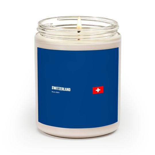 Discover Euro 2021 Men's Scented Candles Switzerland Football Team Double Sided