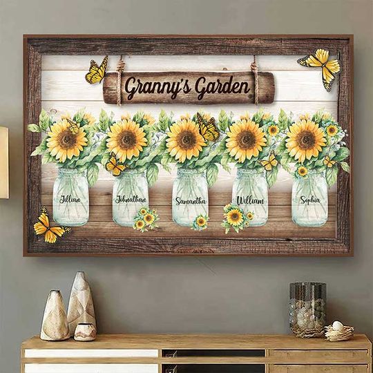 Discover Grandma's Garden - Personalized Horizontal Poster