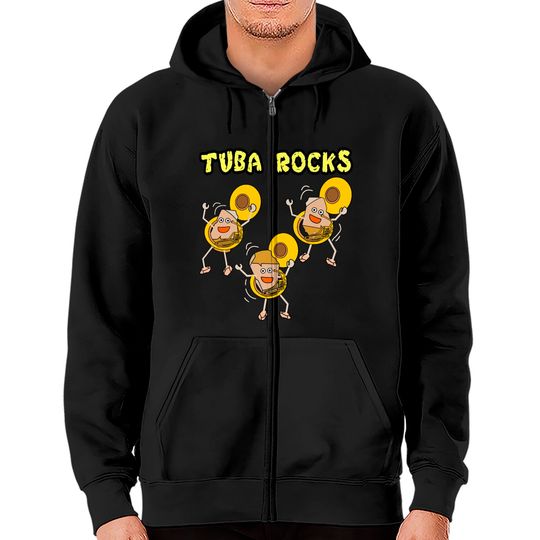 Discover Tuba Rocks Light Zip Hoodies