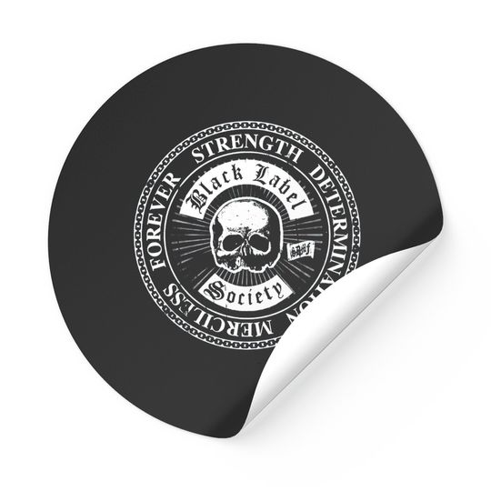 Discover Black Label Society Zakk Wylde Strength Rock Sticker Stickers