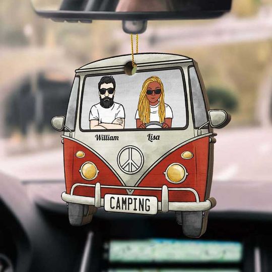 Discover Home Is Where You Park It - Gift For Camping Couples, Personalized Camping Shaped Ornament
