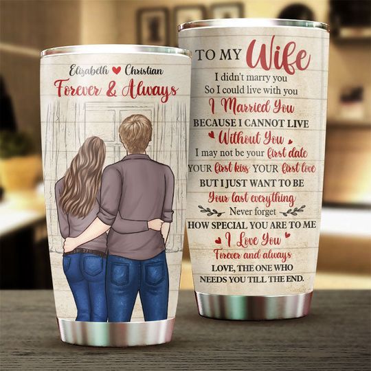 Discover Husband To Wife - I Cannot Live Without You - Gift For Couples, Husband Wife, Personalized Tumbler