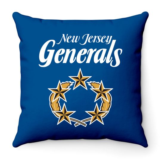 Discover New Jersey Generals - New Jersey Generals - Throw Pillows